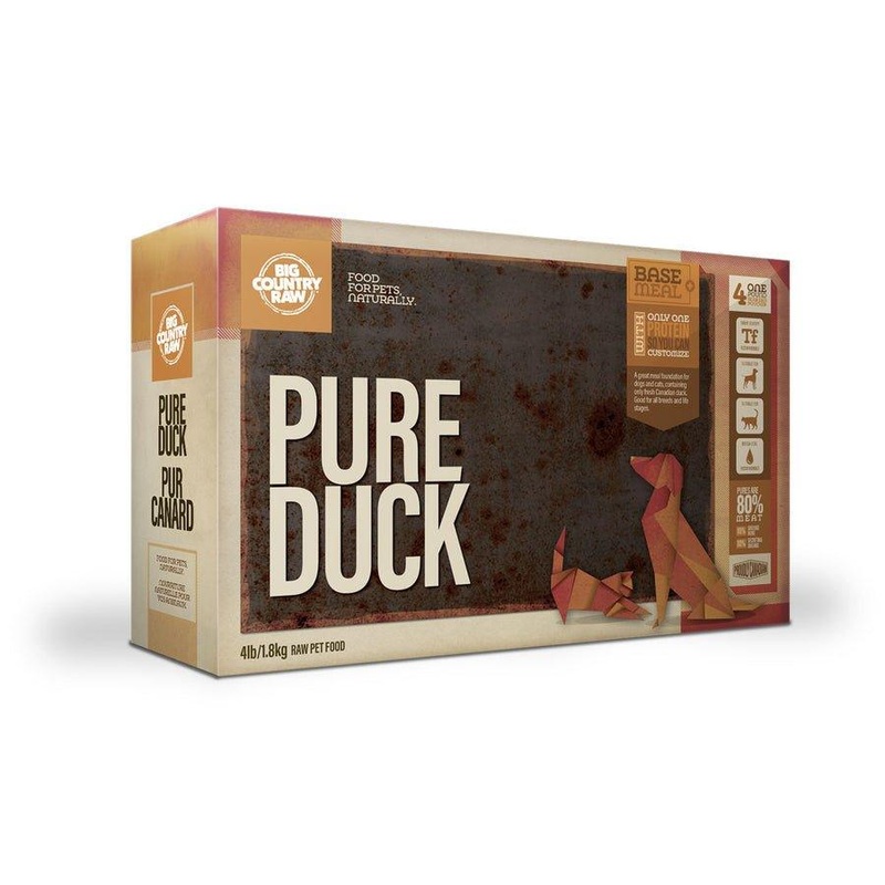 Big Country Raw Frozen Dog and Cat Food - Pure Duck Carton