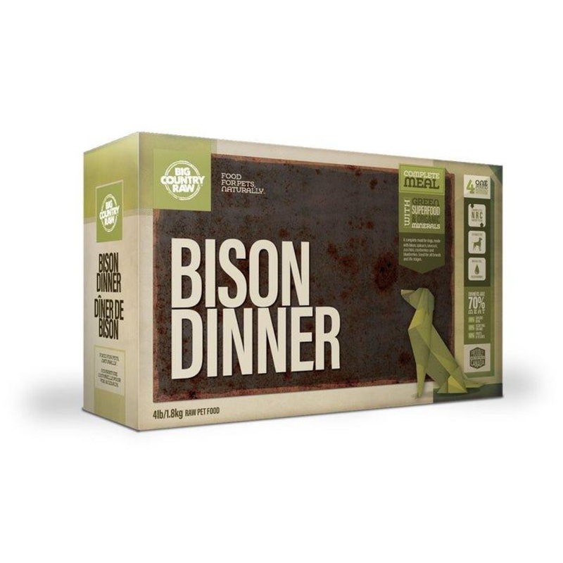 Big Country Raw Frozen Dog Food - Bison Dinner Carton