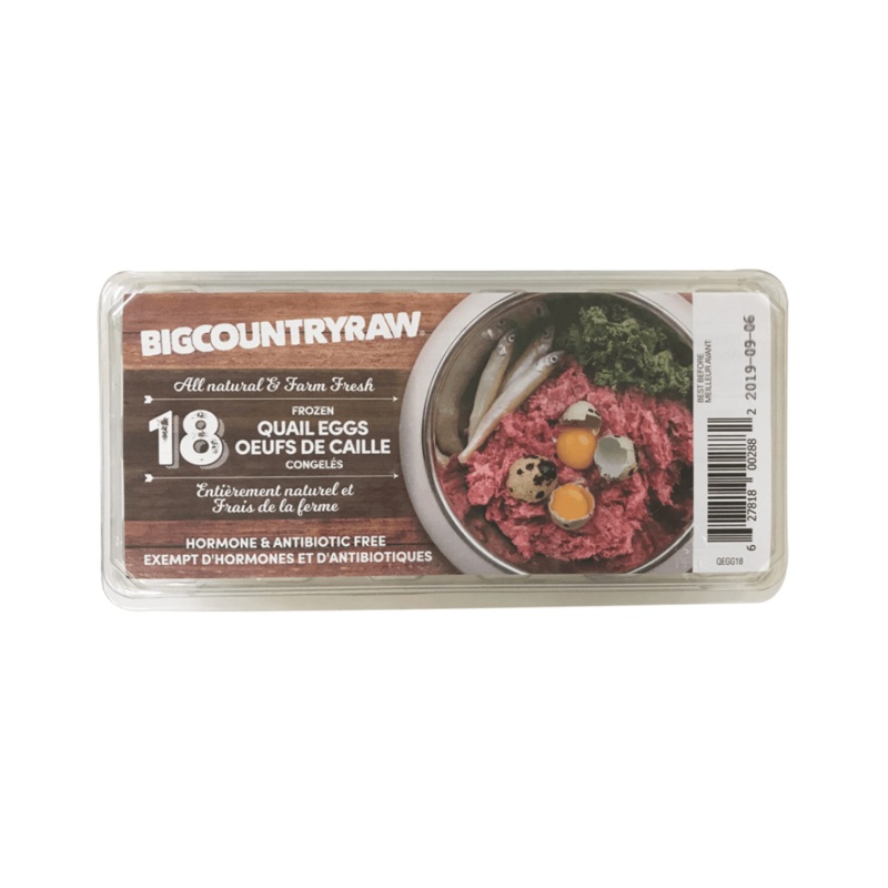 Big Country Raw Frozen Dog Treats - Quail Eggs