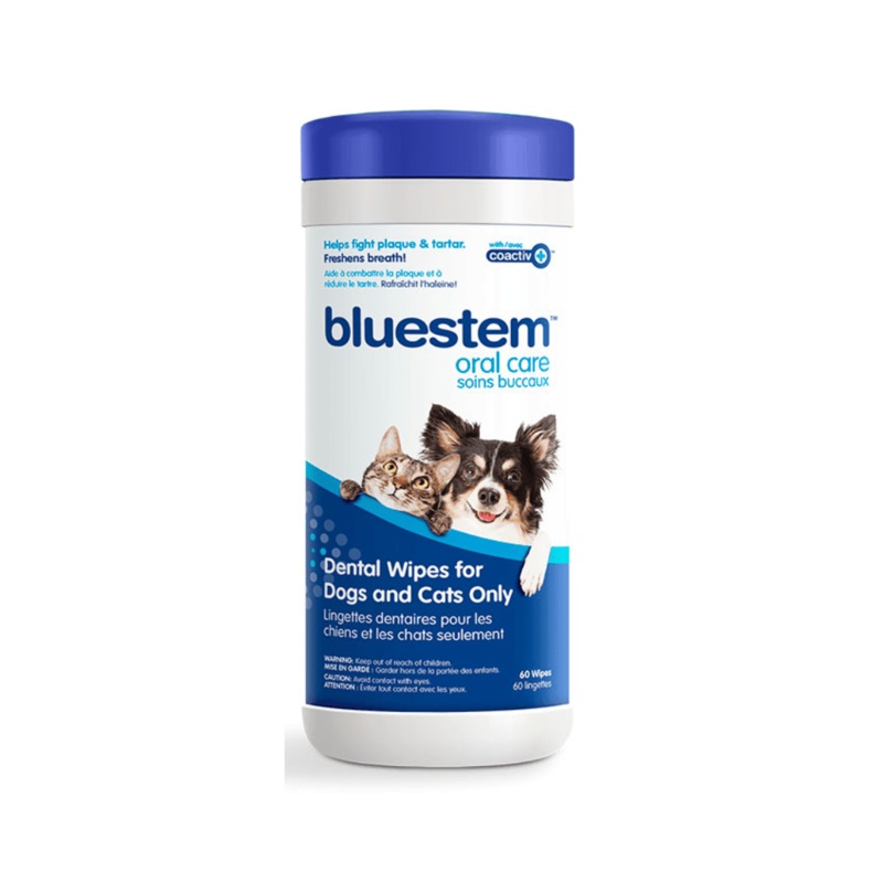 Bluestem Dog & Cat Oral Care - Vanilla Flavor Dental Wipes