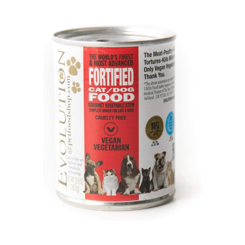 Evolution Diet Wet Dog and Cat Food - Vegan Gourmet Vegetable Stew Canned