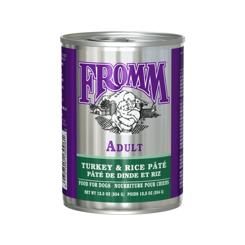 Fromm Wet Dog Food -  Classic Adult Turkey & Rice Pate Canned