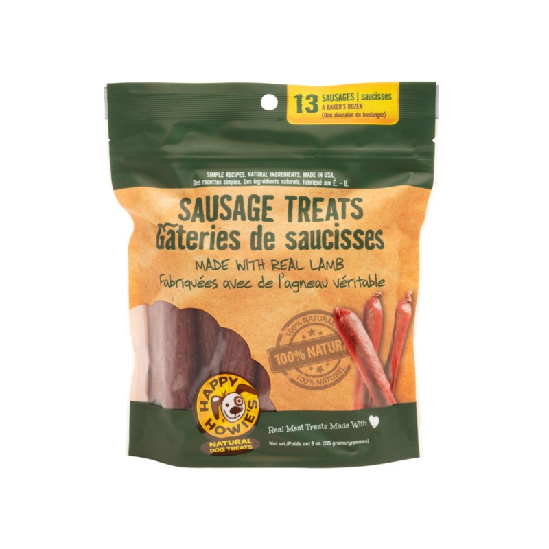 Happy Howie's Natural Dog Treats - Lamb Sausage