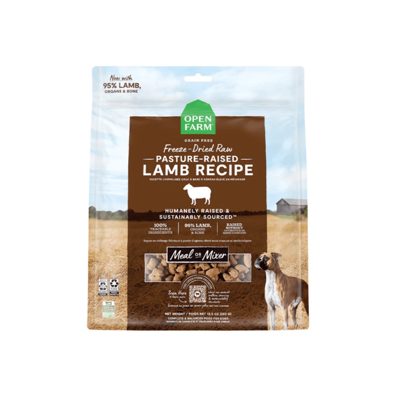 Open Farm Freeze-Dried Dog Food - Pasture-raised Lamb Recipe