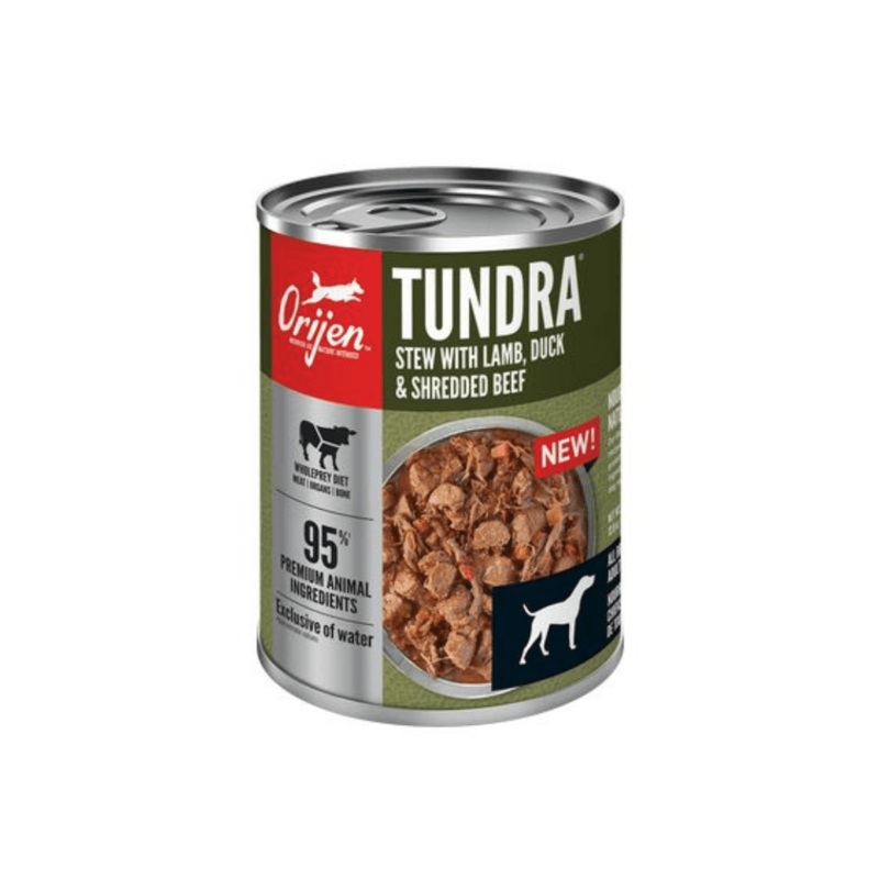 Orijen Wet Dog Food - Tundra Stew Recipe With Shredded Beef, Duck & Lamb