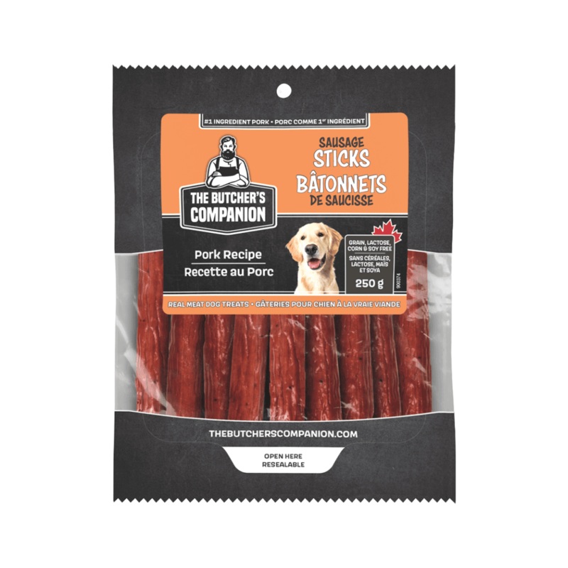 The Butcher's Companion Dog Treats - Sticks Pork Recipe