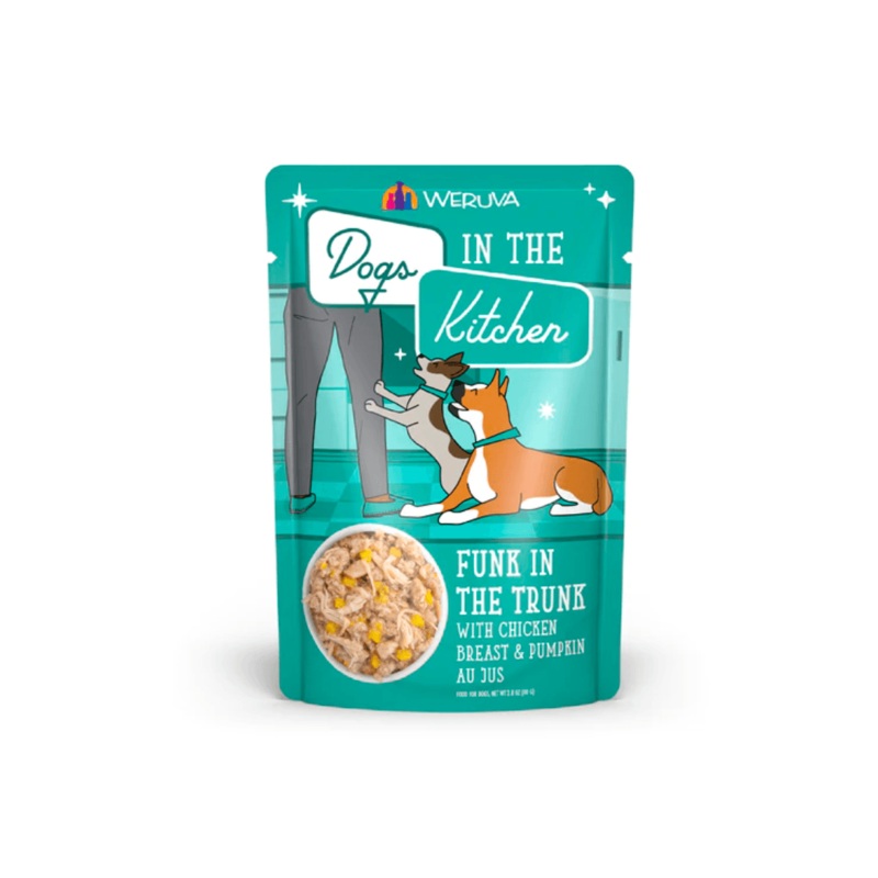 Weruva Wet Dog Food - Dogs in the Kitchen  Funk in the Trunk with Chicken Breast & Pumpkin Au Jus Pouch