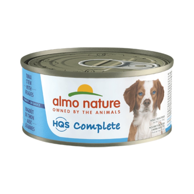 Almo Nature Wet Dog Food - HQS Complete Tuna Stew with Veggies Canned