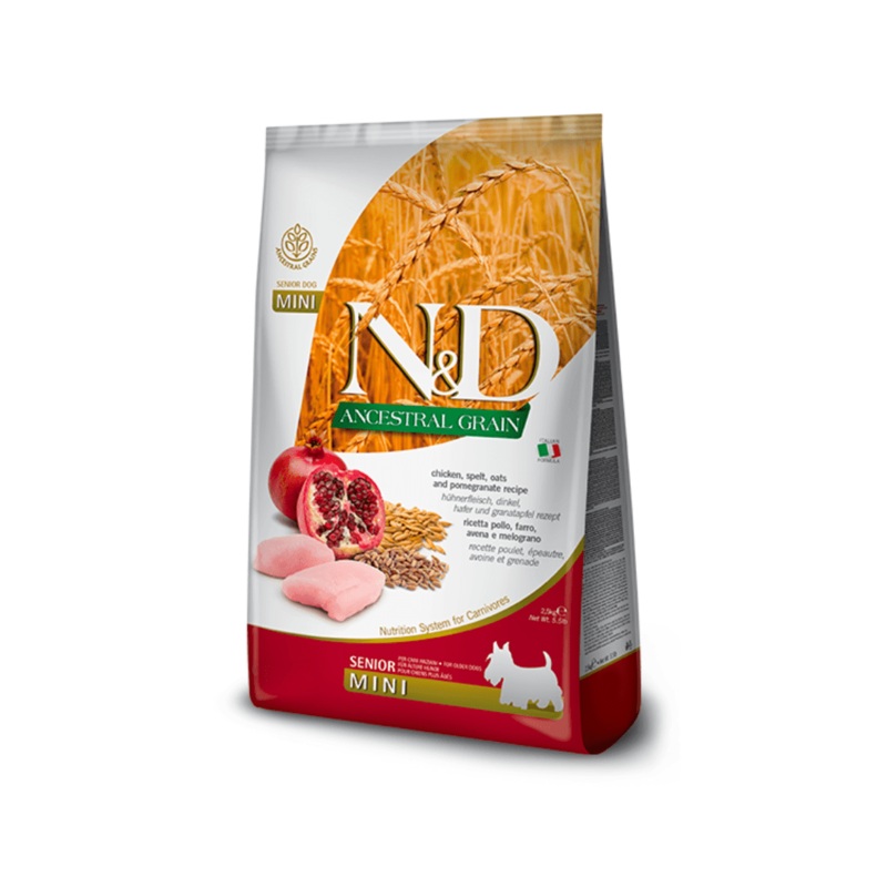 Farmina N&D Dry Dog Food - Ancestral Grain Chicken Senior Mini
