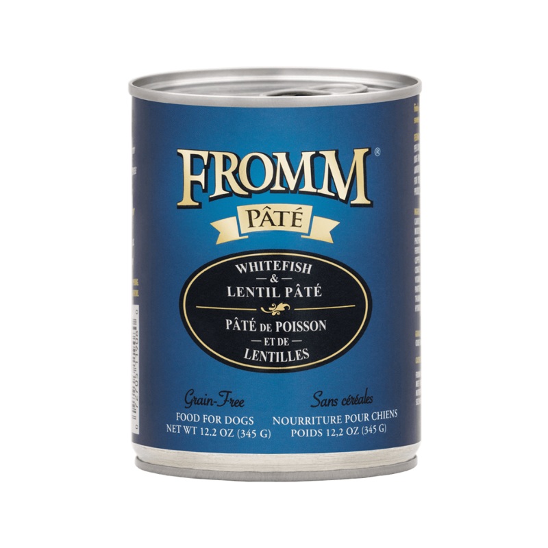 Fromm Dog Wet Food - Whitefish and Lentil Pate Canned