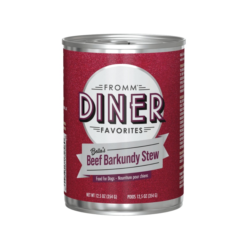 Fromm Wet Dog Food - Diner Bella's Beef Barkundy Stew Canned