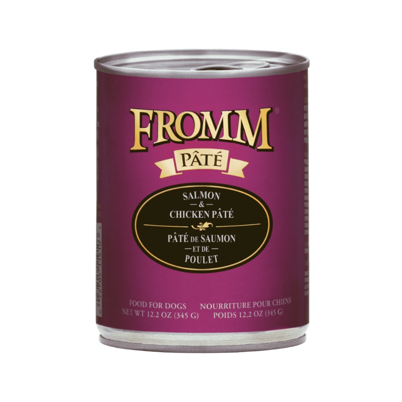 Fromm Wet Dog Food - Grain-Free Salmon & Chicken Pate Canned