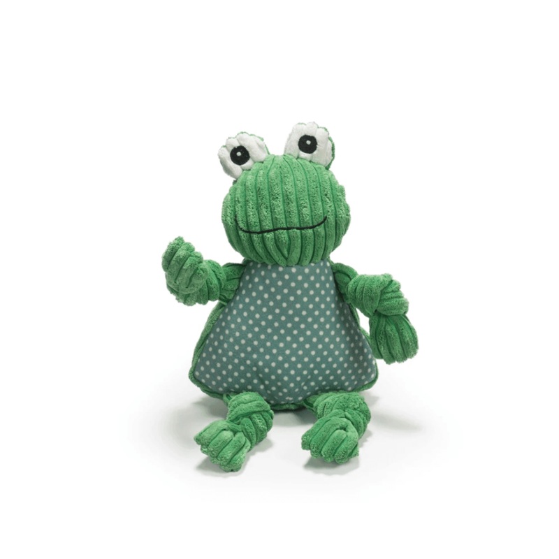 Huggle Hounds Dog Toys - Knottie Fergie Frog