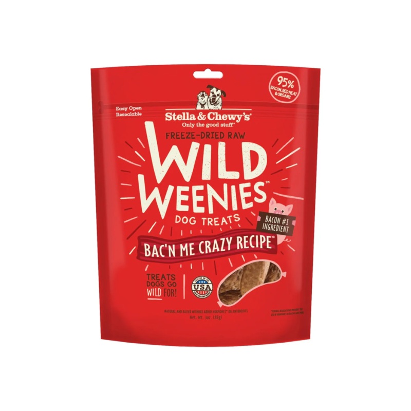 Stella & Chewy's Freeze-Dried Dog Treats - Wild Weenies Bacn Me Crazy Recipe