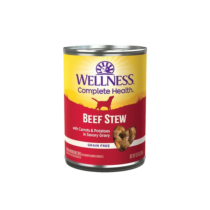 Wellness Wet Dog Food - Complete Health Beef Stew Canned