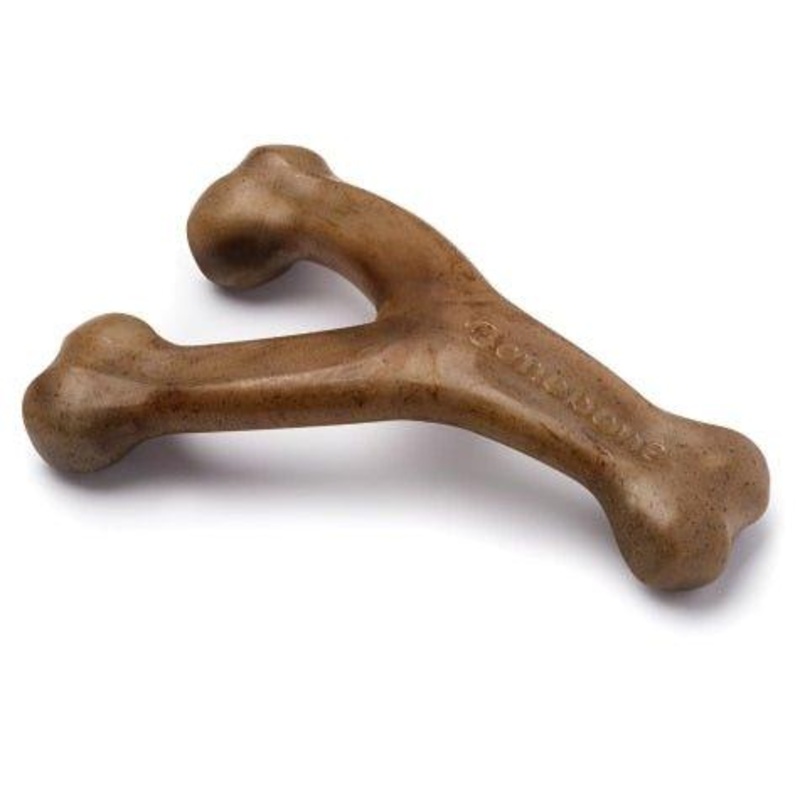 Benebone Dog Chew - Bacon Flavor Wishbone
