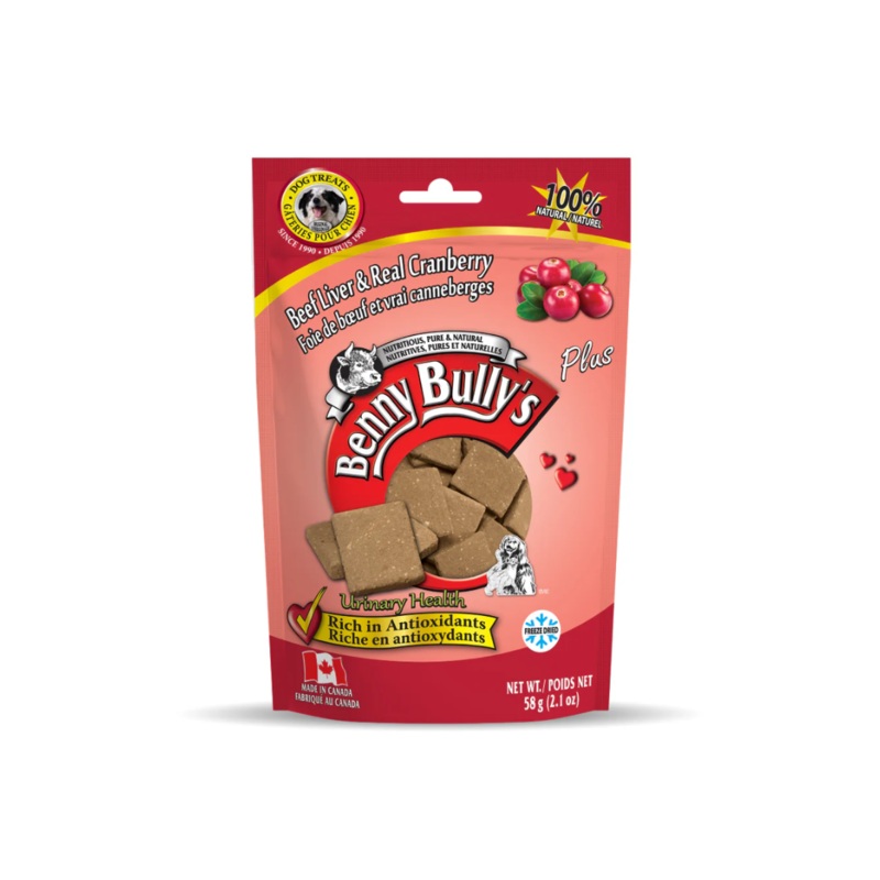 Benny Bully's Freeze Dried Dog Treats - Beef Liver Plus Cranberry