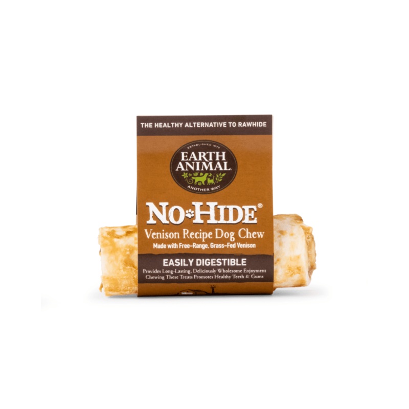 Earth Animal Dog Treats - No-Hide Venison Chew Single Rolls
