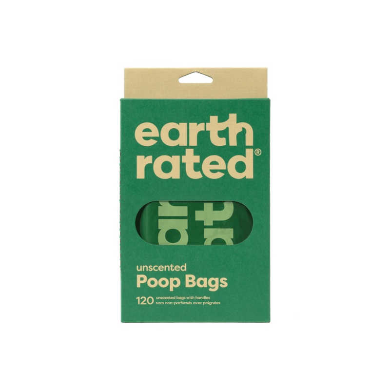 Earth Rated Pet Waste Bags - Eco-Friendly Easy-Tie Handle Poop Bags Unscented