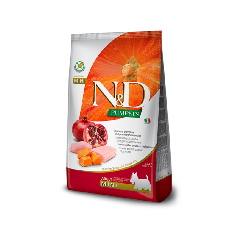 Farmina N&D Dry Dog Food - Pumpkin Chicken & Pomegranate Adult Mini
