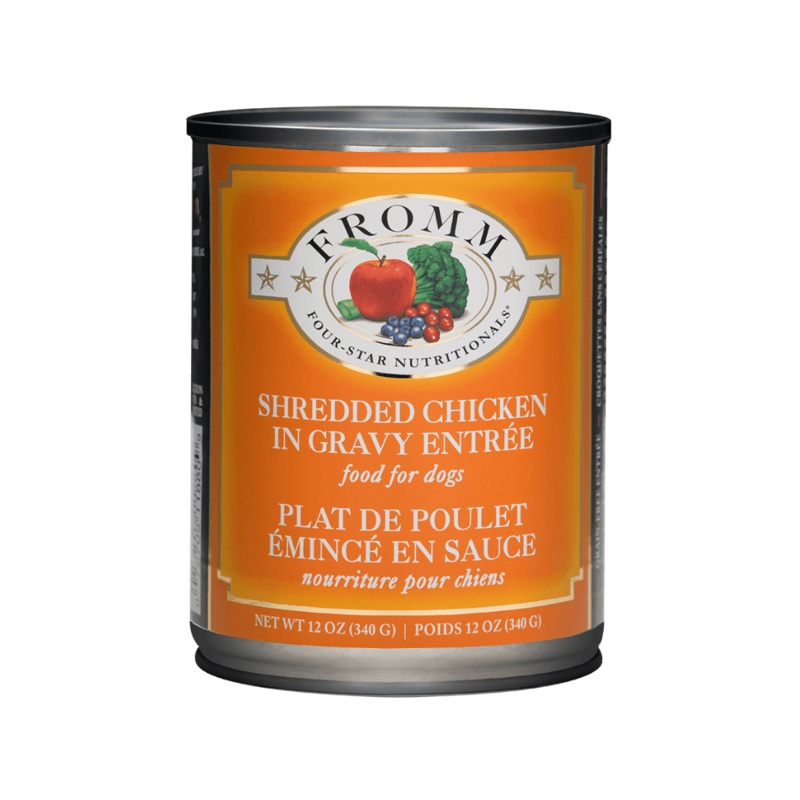 Fromm Wet Dog Food - Four Star Nutrionals Shredded Chicken in Gravy Canned