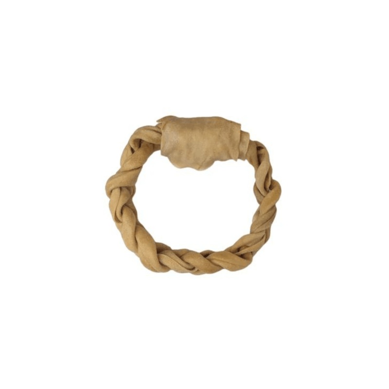 Nature's Own Dog Treats - Big Dog Braided Buffalo Cheek Donut