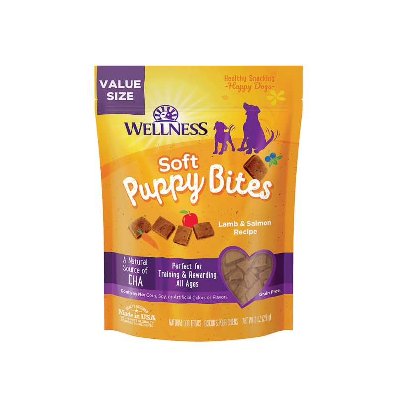 Wellness Soft Dog Treats - Soft Puppy Bites Lamb & Salmon