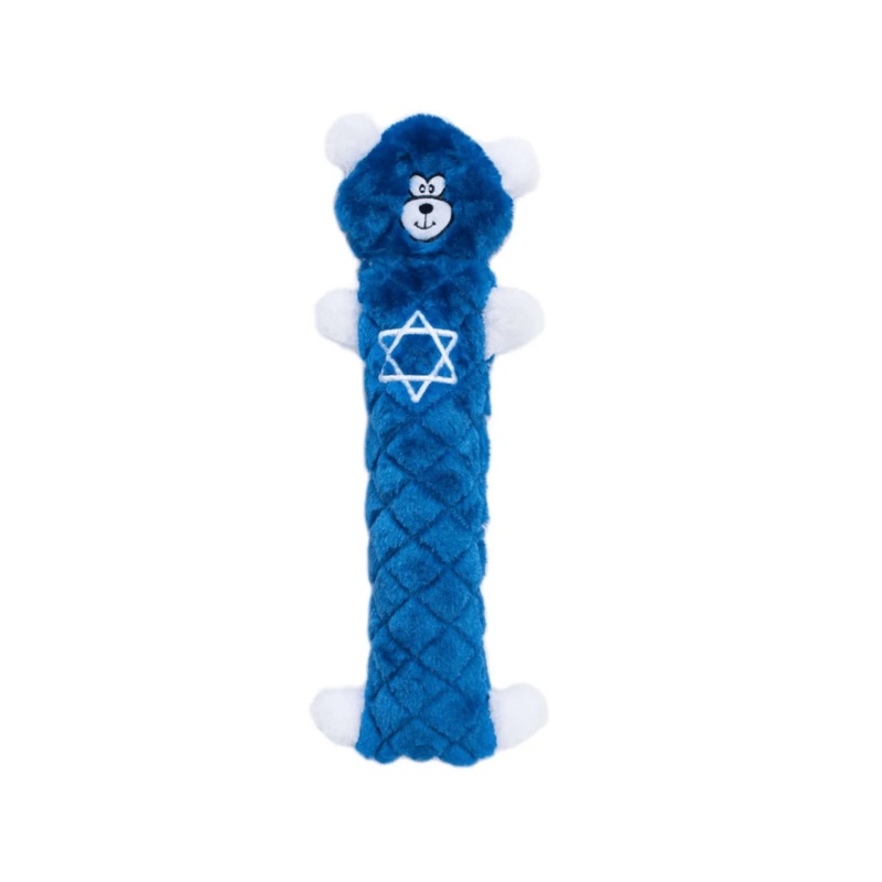 Zippy Paws Dog Toys - Hanukkah Jigglerz  Blue Bear