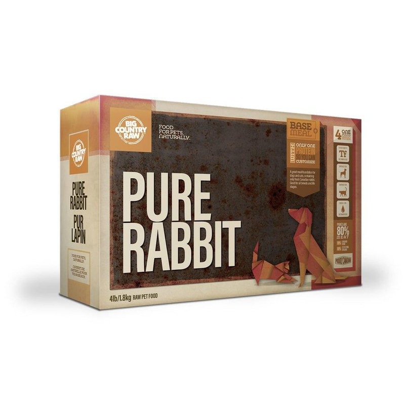 Big Country Raw Frozen Dog and Cat Food - Pure Rabbit Carton