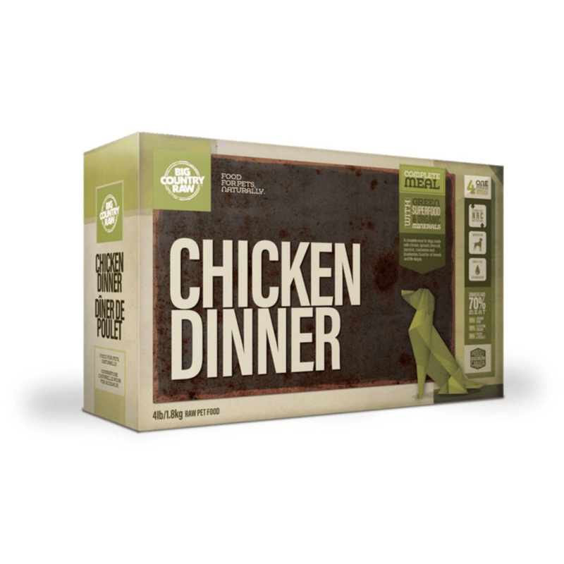 Big Country Raw Frozen Dog Food - Chicken Dinner Carton