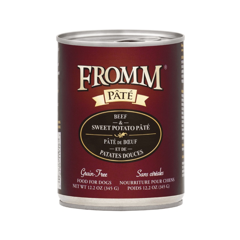 Fromm Wet Dog Food - Beef & Sweet Potato Pate Canned