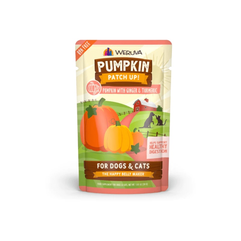 Weruva Dog and Cat Supplements - Pumpkin Patch Up Pumpkin with Ginger & Turmeric Pouch