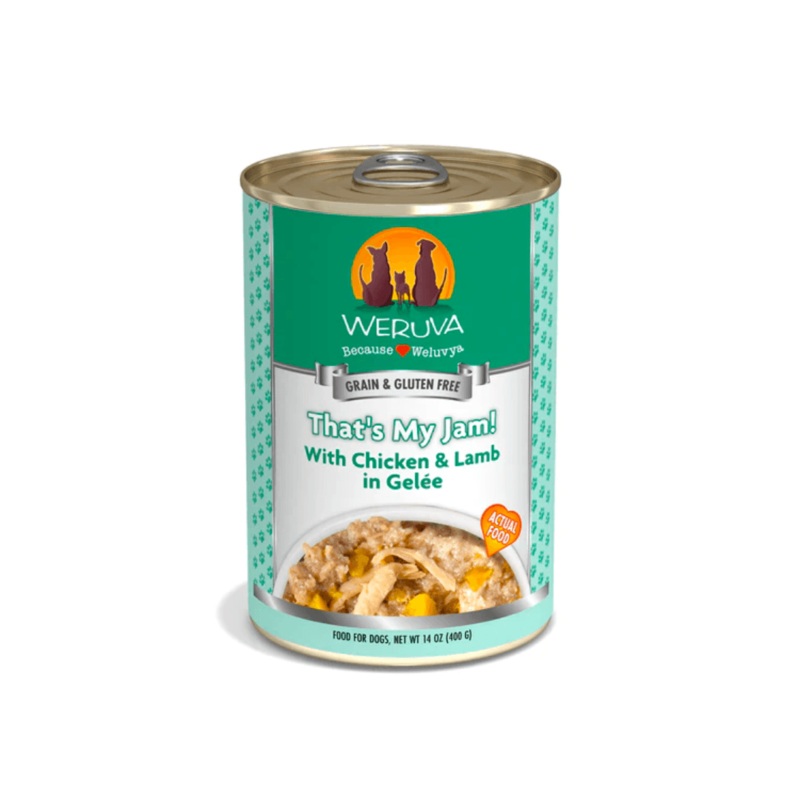 Weruva Wet Dog Food - Classics That's My Jam! with Chicken & Lamb in Gele Canned